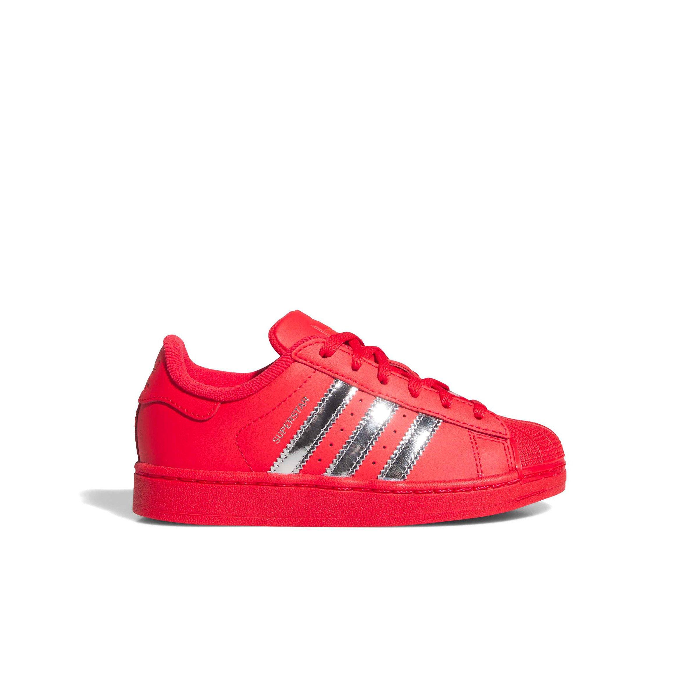 adidas Originals Superstar II "Pure Ruby/Silver Met" Preschool Boys' Shoe - RED/SILVER